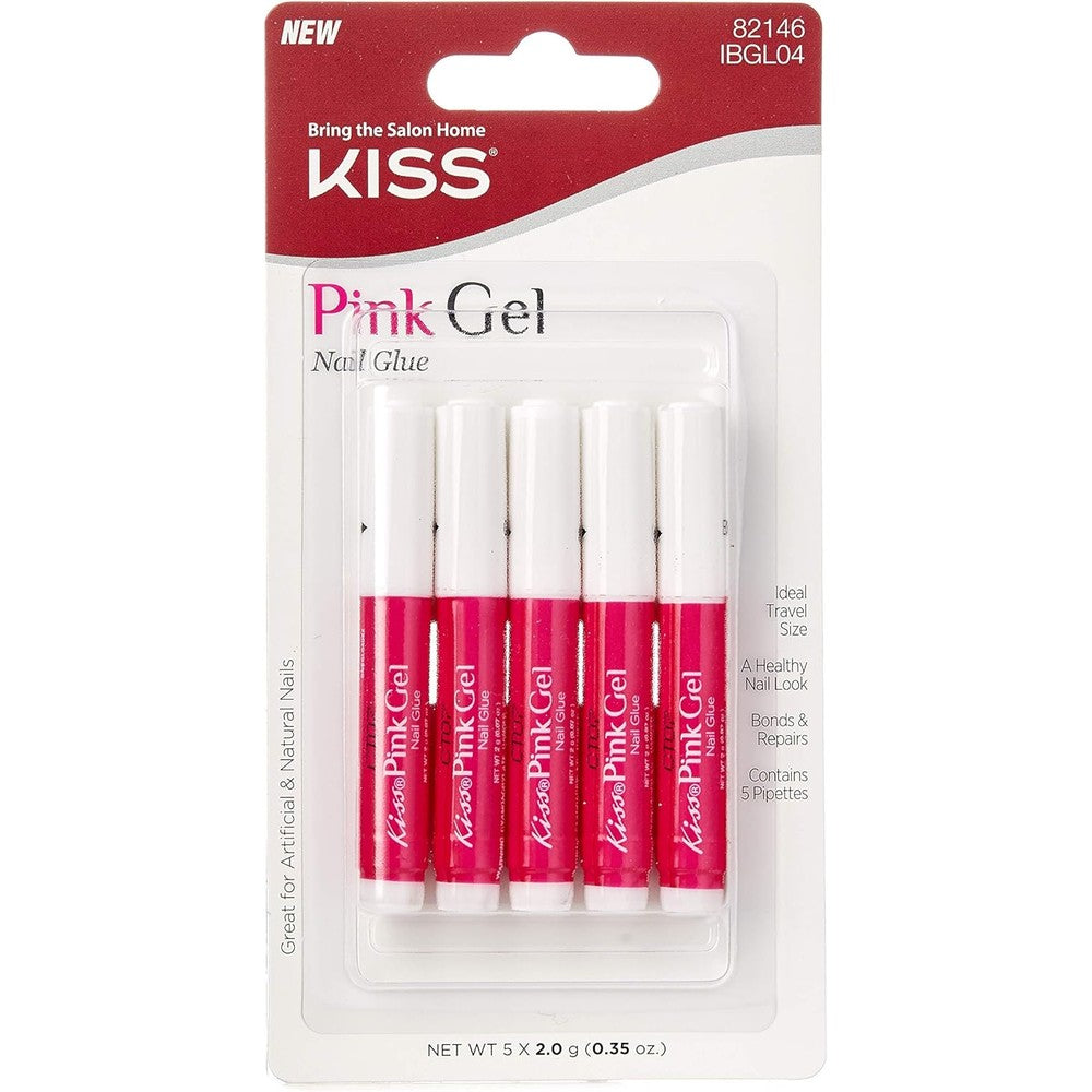 Kiss Pink Gel Nail Glue professional adhesive pack