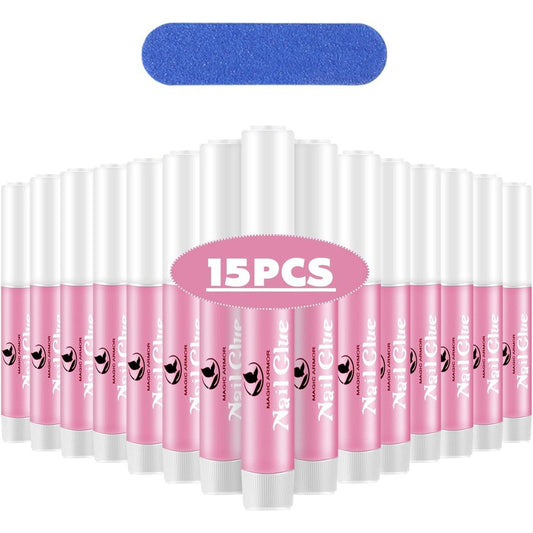 Magic Armor 15 piece professional nail glue set front view
