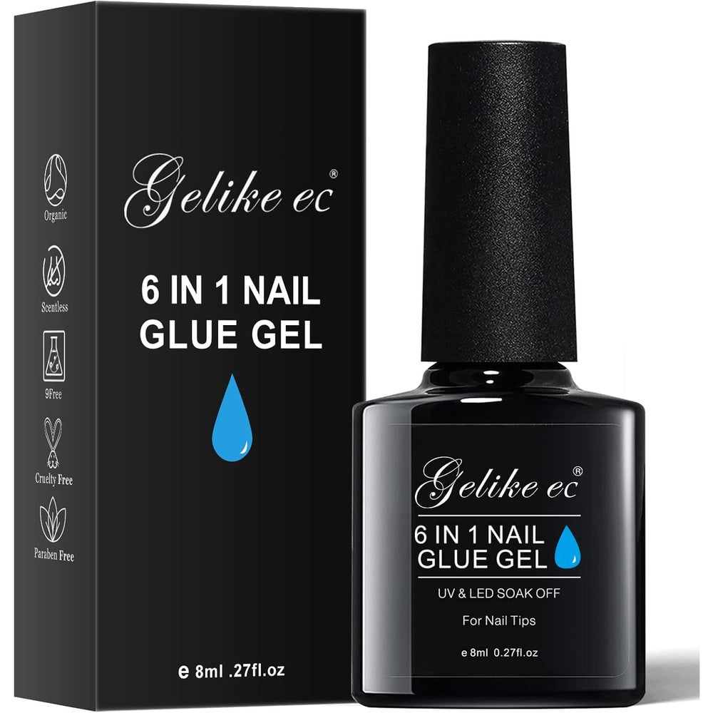 Gelike EC 6 in 1 gel nail glue bottle front view