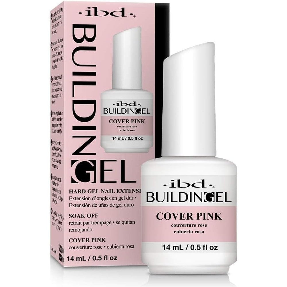 IBD Building Gel Hard Gel Cover Pink bottle front view