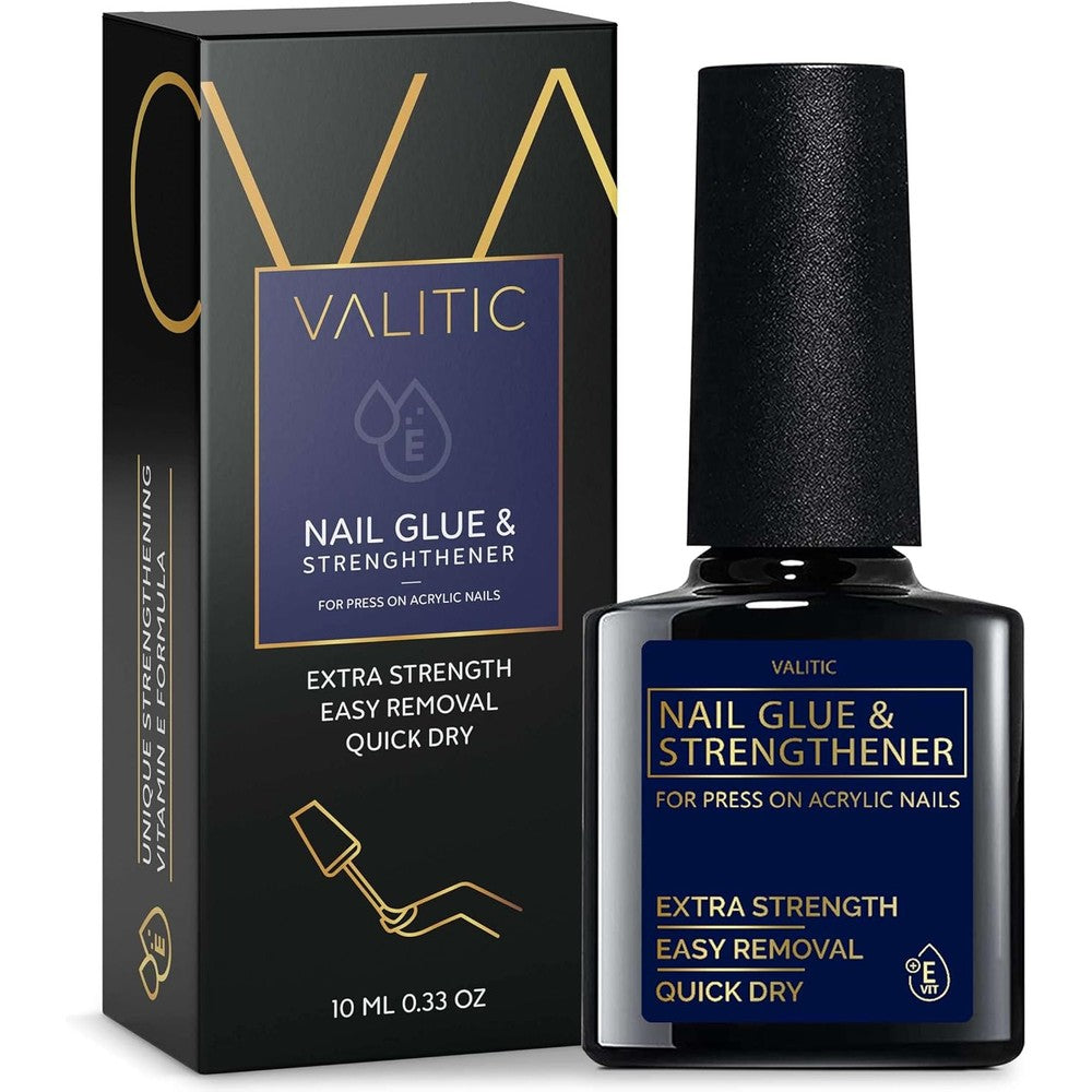 Valitic Strong Nail Glue and Strengthener front view bottle