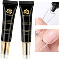 Una Gella solid gel nail glue front view jars