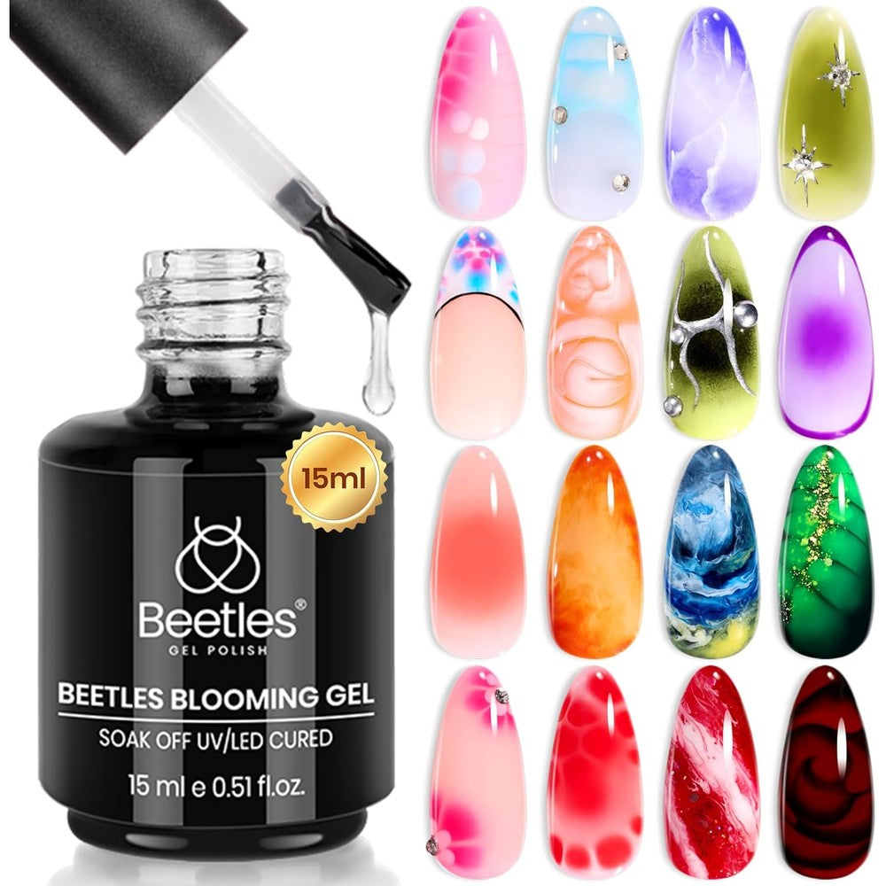 Beetles Blooming Gel Clear 15ml bottle front view