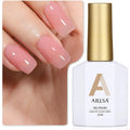 Aillsa nude pink jelly gel nail polish front view of the bottle