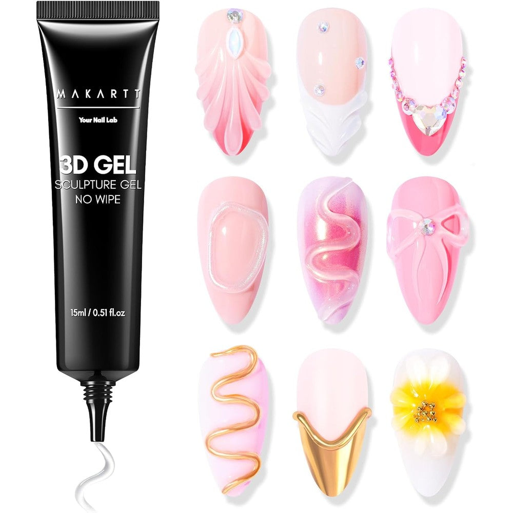 Makartt 3D Gel Nail Art tube front view for sculpting