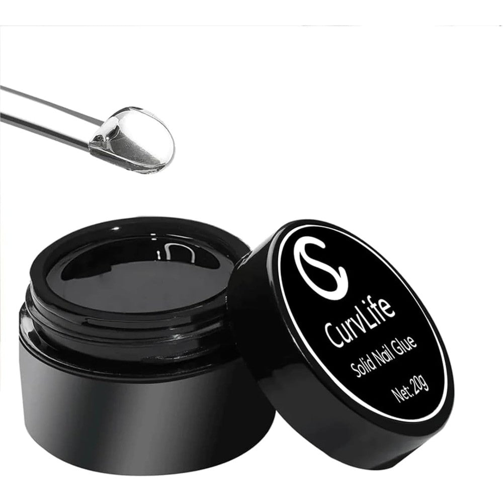 Curvlife Soft Gel Solid Nail Glue 15g container front view