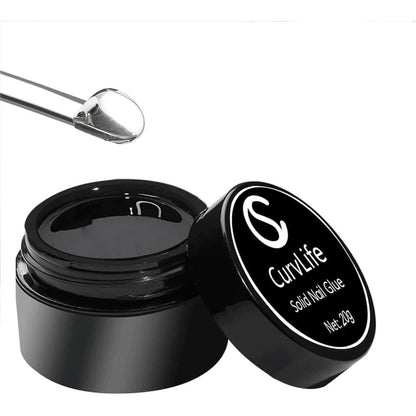 Curvlife Soft Gel Solid Nail Glue 15g container front view