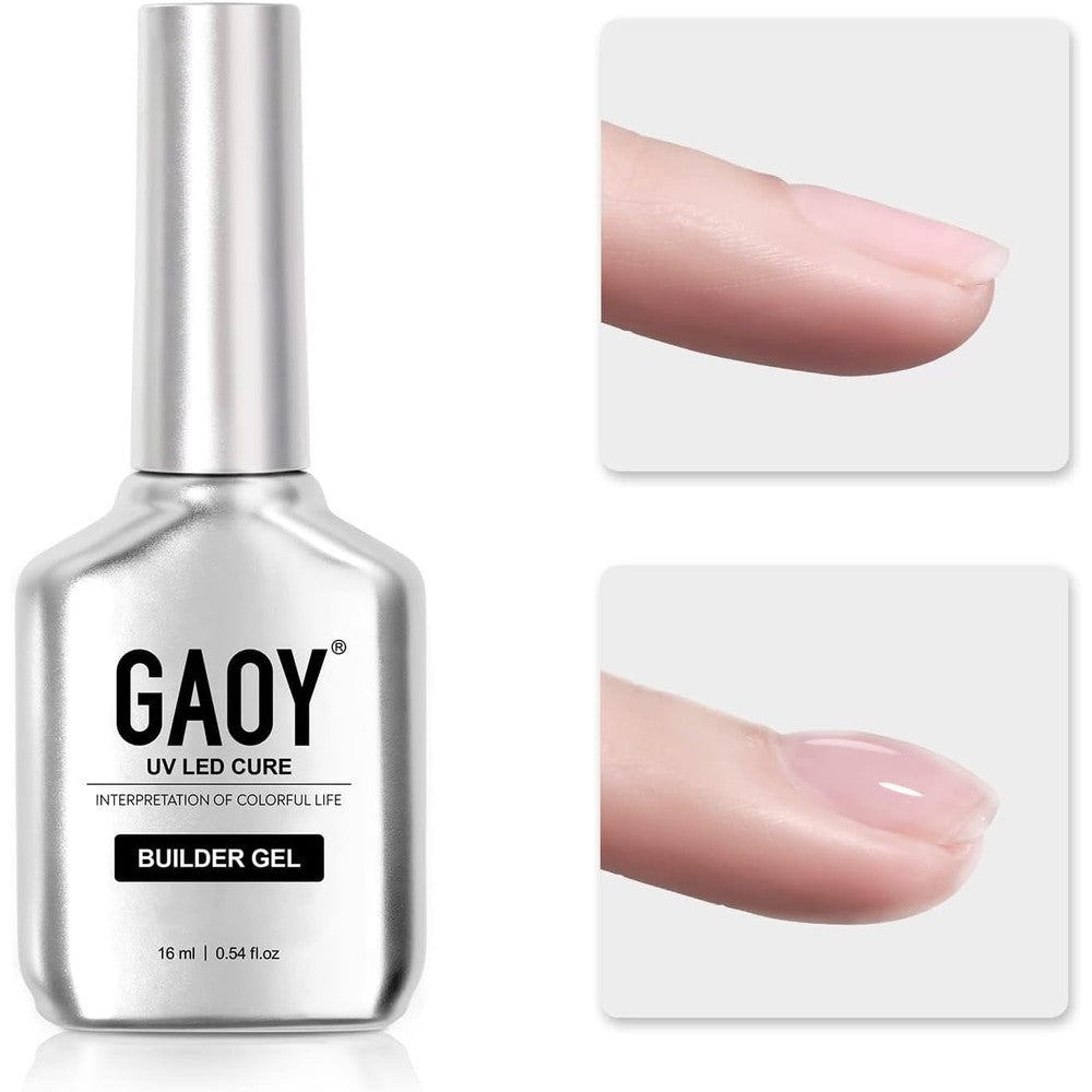 GAOY Clear Builder Gel 16ml bottle front view