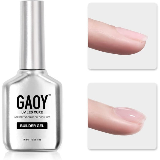 GAOY Clear Builder Gel 16ml bottle front view