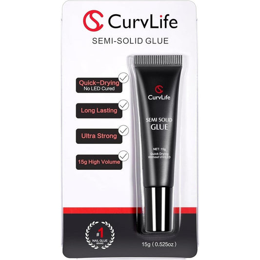 Curvlife Super Strong Nail Glue 15g front view packaging