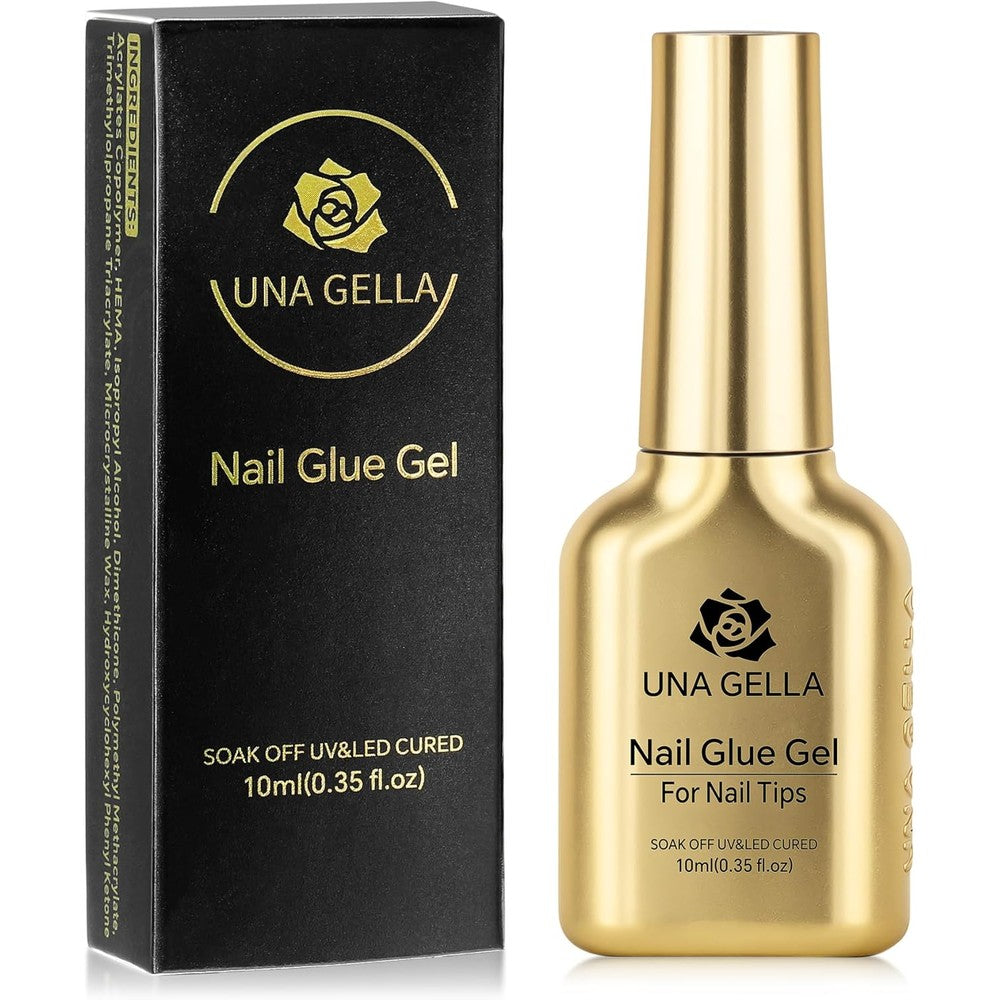 Una Gella 6 in 1 gel nail glue bottle front view