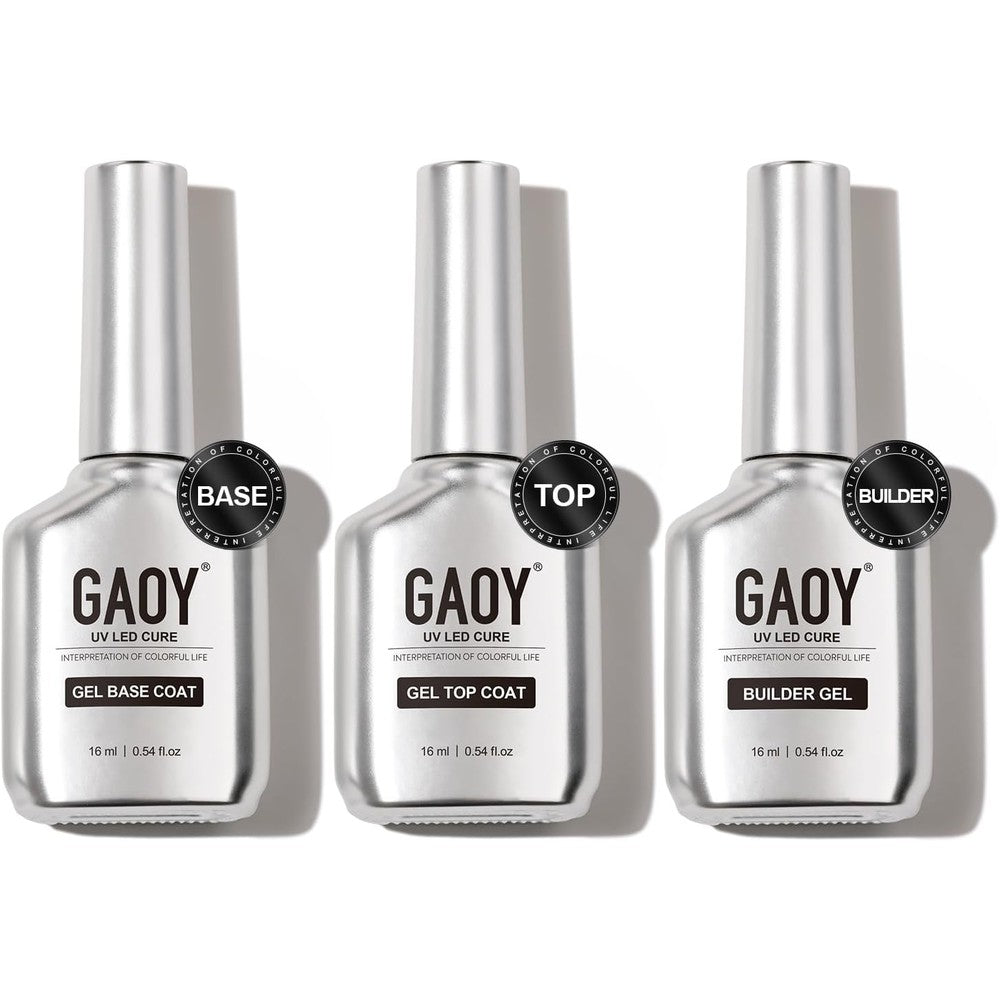 Gaoy gel top coat builder gel and base coat set front view