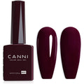 Canni dark red gel nail polish front view bottle showcase