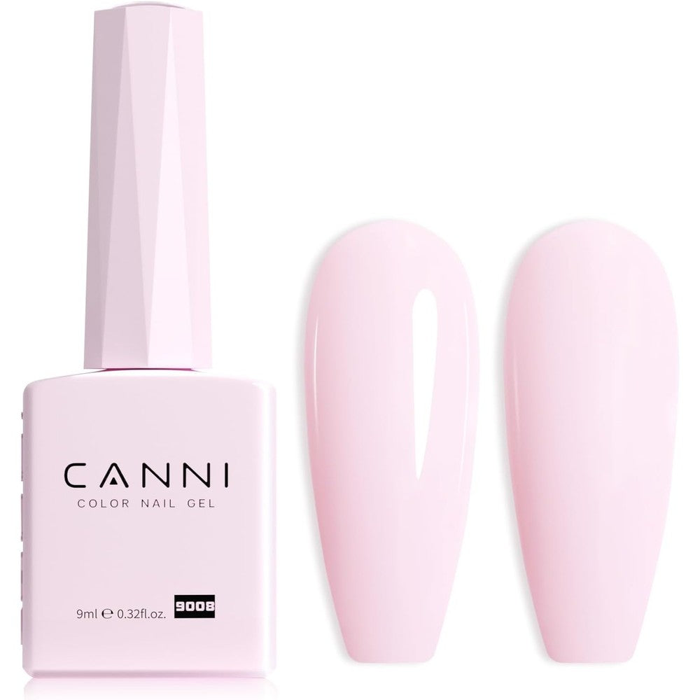 Canni light pink gel nail polish bottle front view
