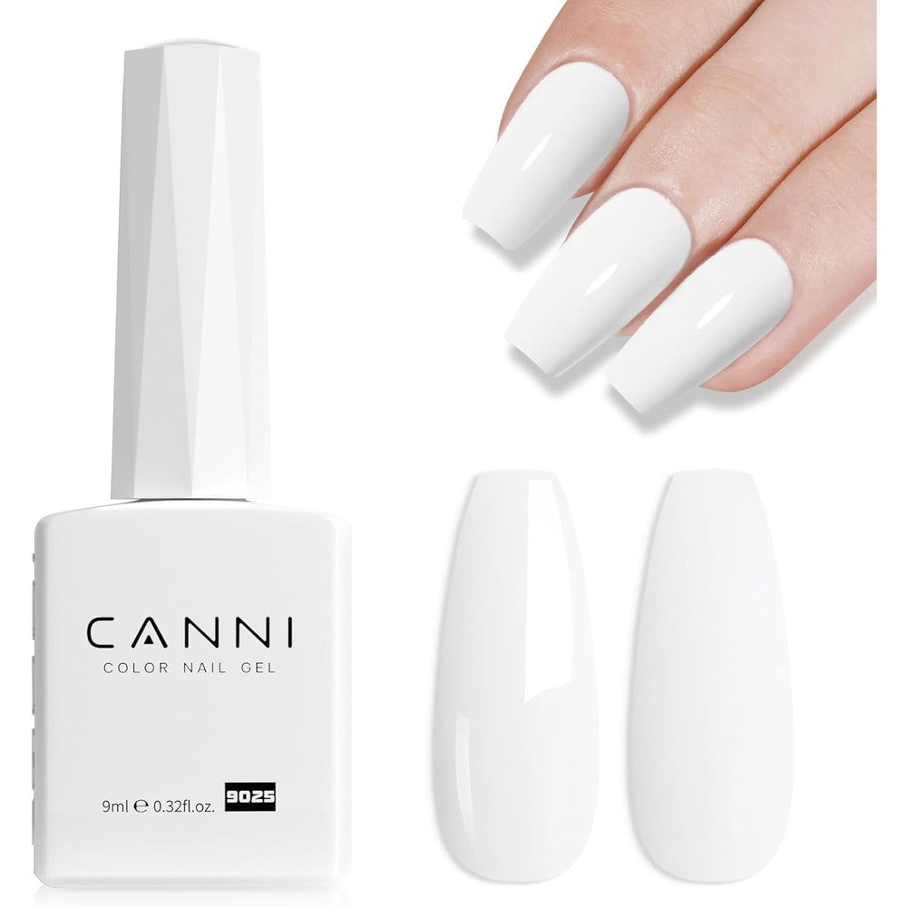 Canni Pure White Gel Polish bottle front view