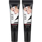 Curvlife upgraded semi solid nail glue front view tubes