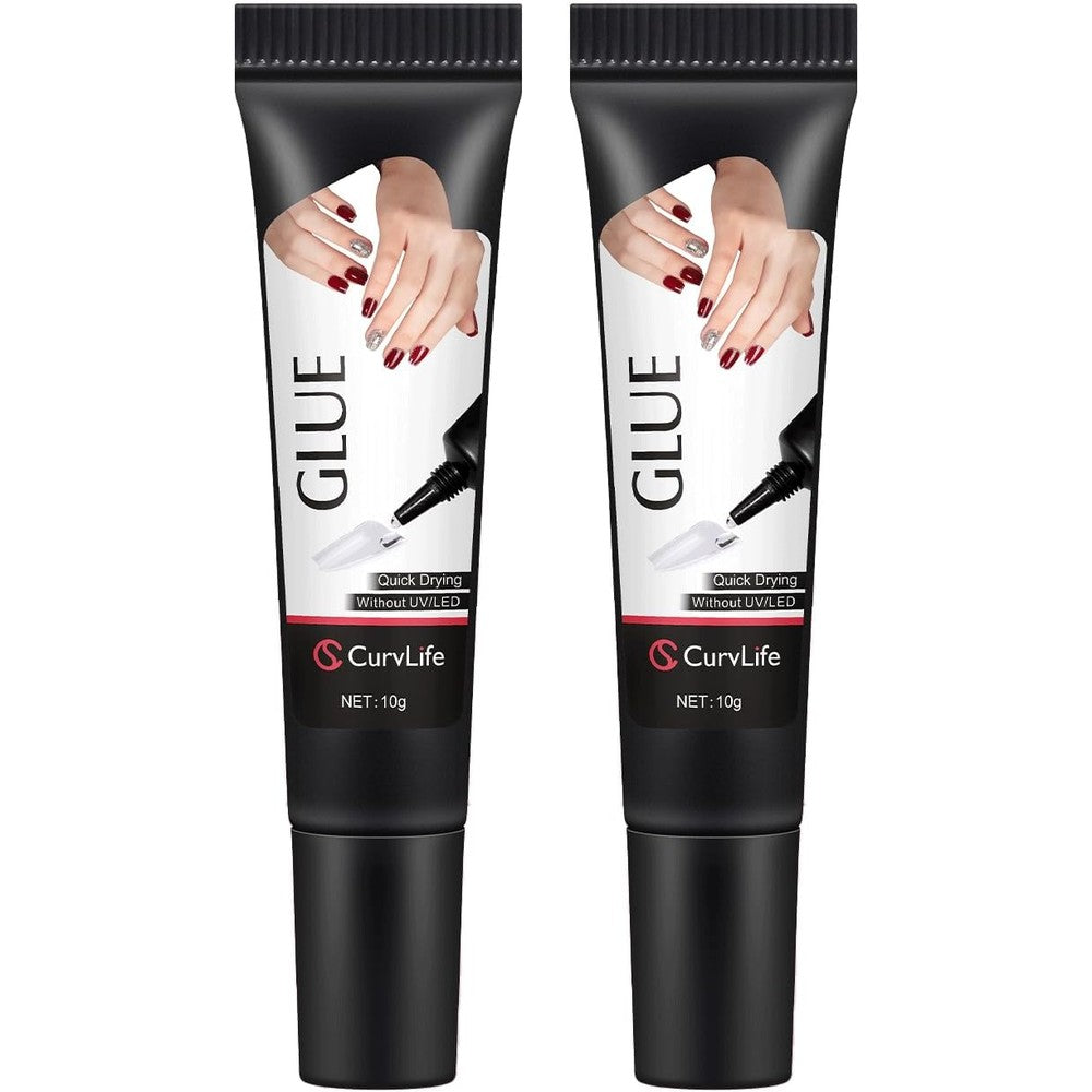 Curvlife Upgraded Super Strong Semi Solid Nail Glue 10g front view