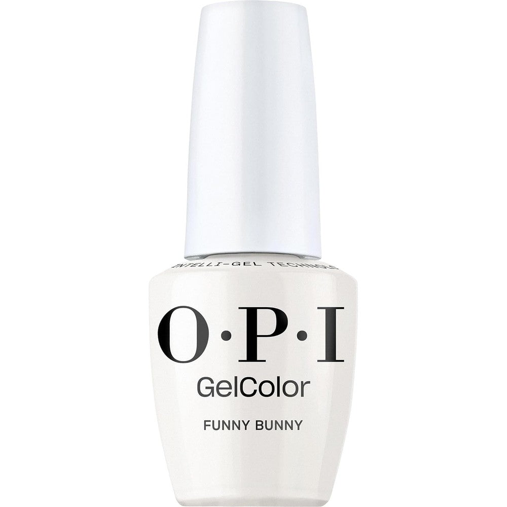OPI GelColor Funny Bunny sheer white gel nail polish bottle front view