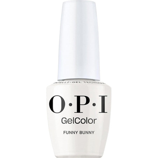 OPI GelColor Funny Bunny sheer white gel nail polish bottle front view