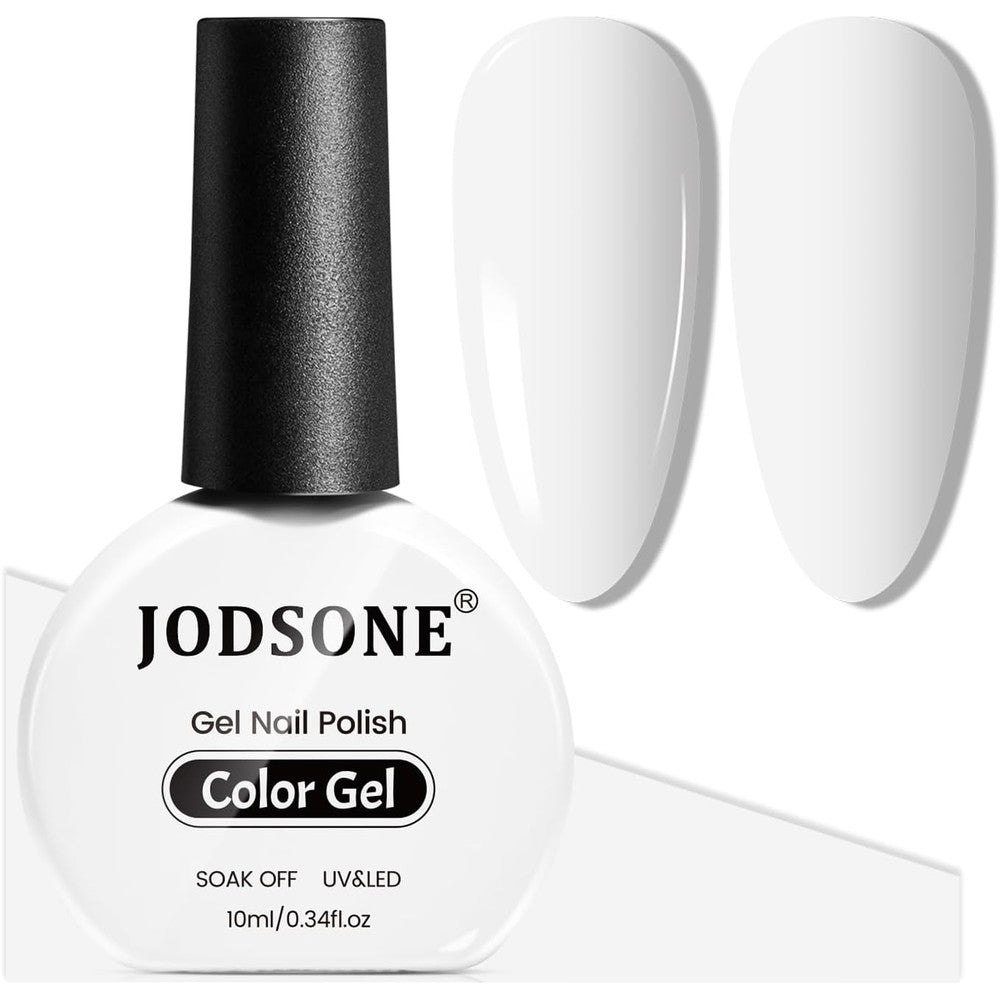 Jodsone white gel nail polish bottle front view