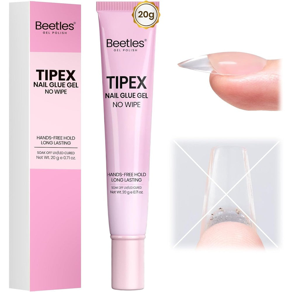 Beetles Tipex Nail Glue Gel 20g front packaging view