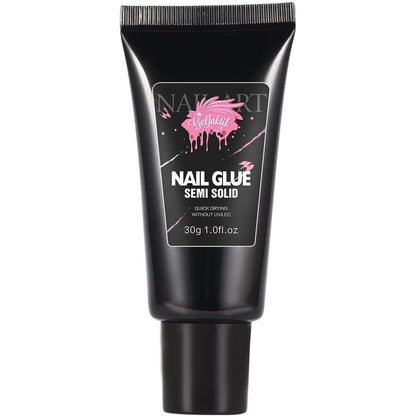 Gellaktik strong nail glue 30ml bottle front view for press on nails