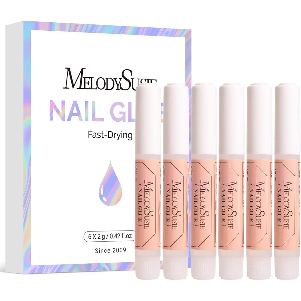 MelodySusie 6-piece nail glue set front view