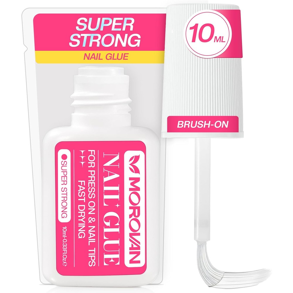 Morovan Super Strong Nail Glue bottle front view