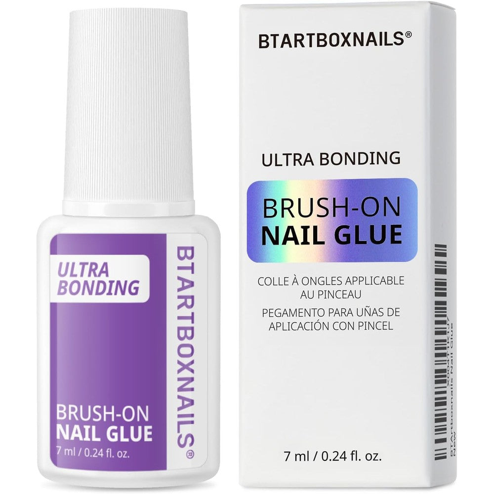 BTArtboxnails brush on nail glue 7ml front view
