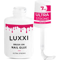 Luxxi Super Strong Brush On Nail Glue front view bottle packaging