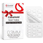 Curvlife CareHold nail adhesive tabs front view packaging