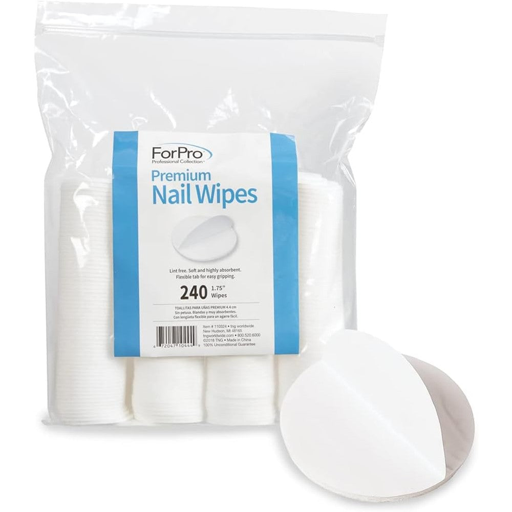 ForPro Professional Collection Premium Nail Wipes front view package of lint free cotton pads