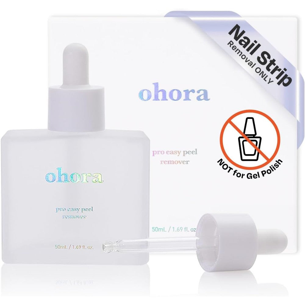 Ohora Care Easy Peel Remover front view bottle with hygienic dropper cap