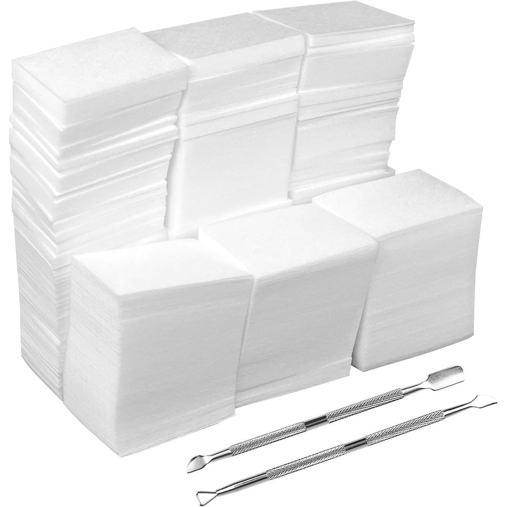 Eyxformula 1000 pieces lint free nail wipes packaging front view showing professional cotton pads