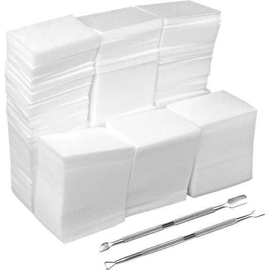 Eyxformula 1000 pieces lint free nail wipes packaging front view showing professional cotton pads