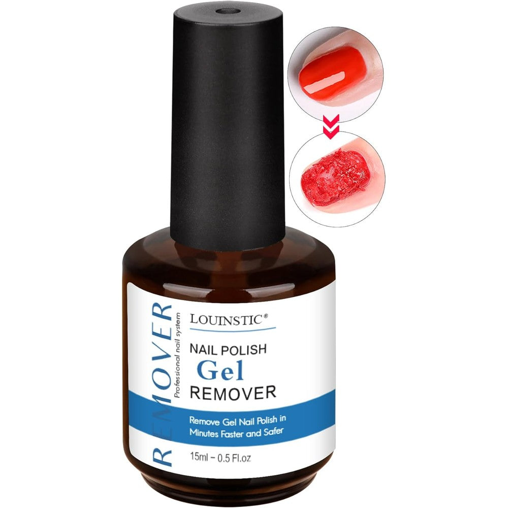 Louinstic Gel Nail Polish Remover 15ml bottle front view