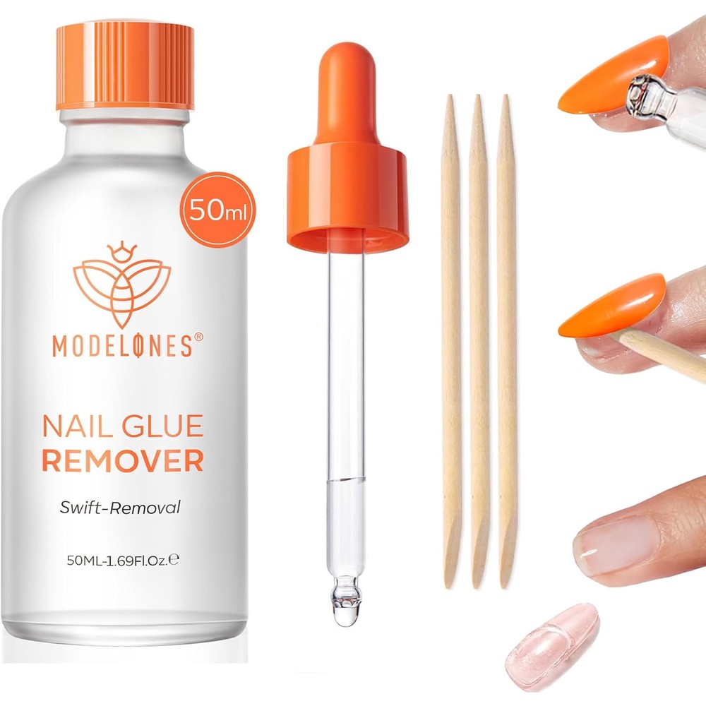 Modelones 60ml nail glue remover bottle front view