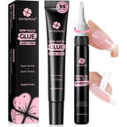 Luckyfairy semi solid nail glue front view bottle packaging