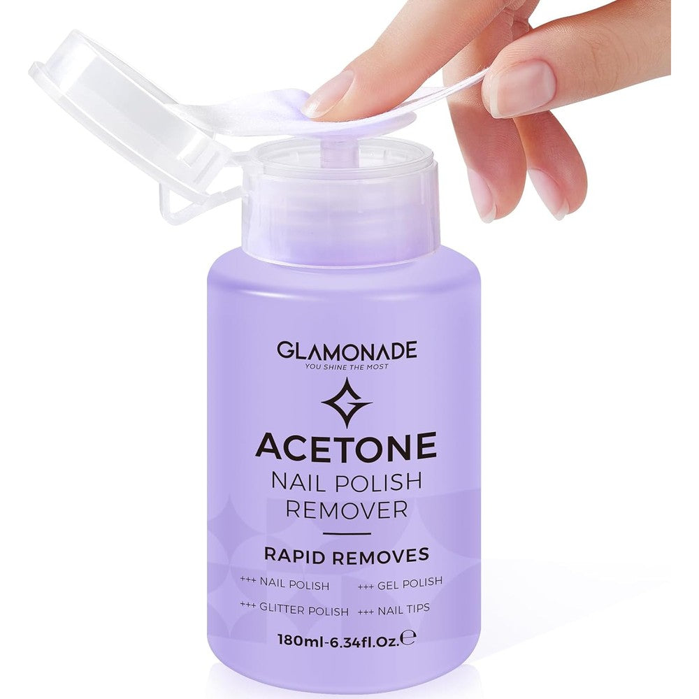 Glamonade Acetone Nail Polish Remover bottle front view