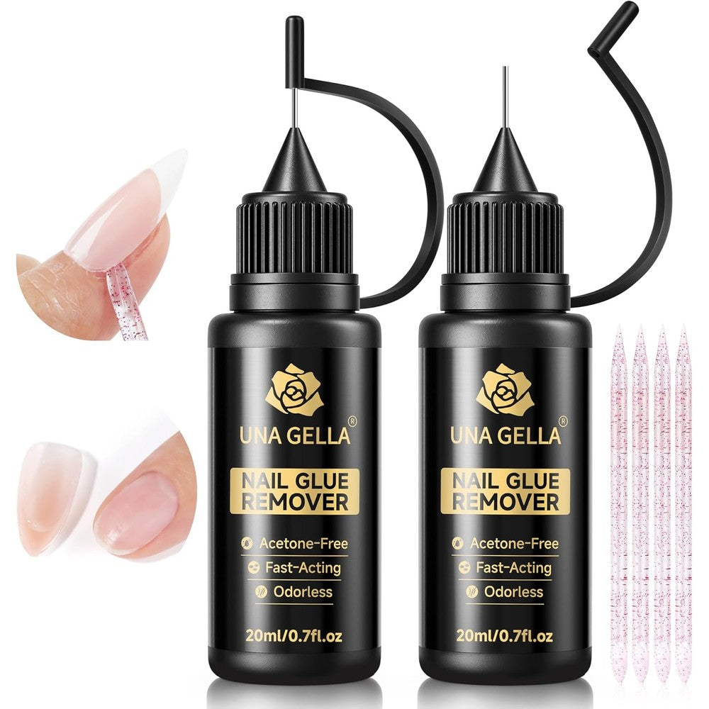 Una Gella Nail Glue Remover 20ml bottles front view