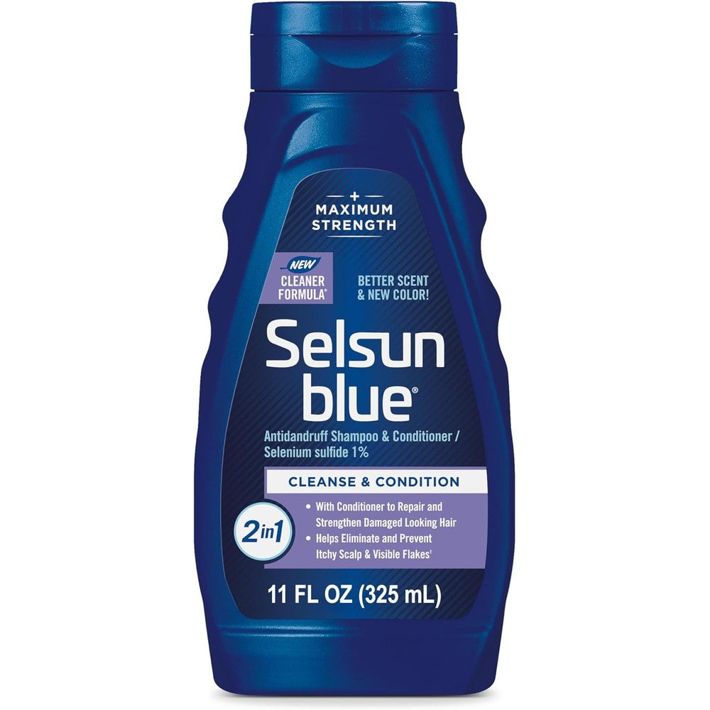 Selsun Blue 2-in-1 Antidandruff Shampoo and Conditioner front view bottle