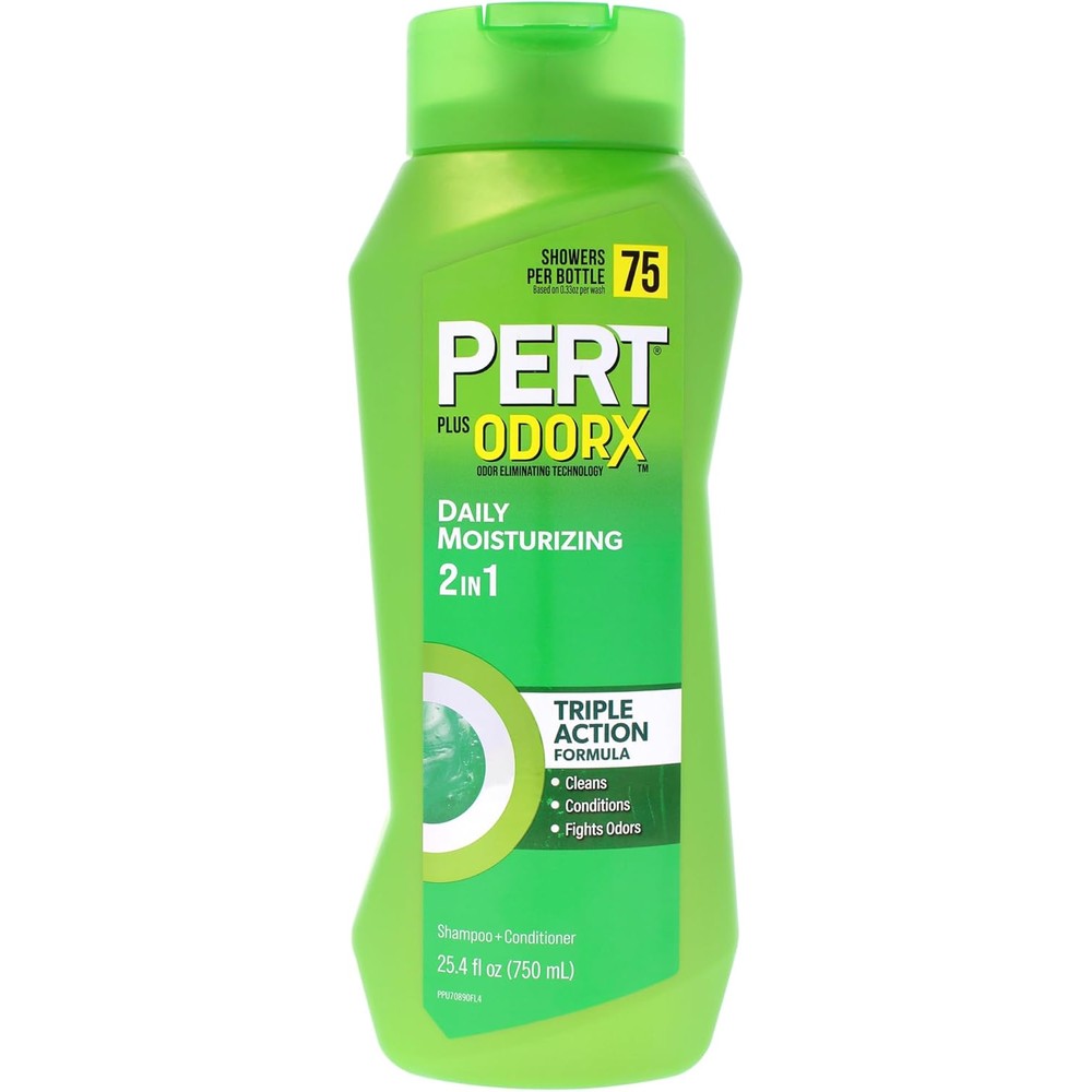 Pert Complete 2 in 1 Classic Clean Shampoo and Conditioner front view bottle for daily hair care