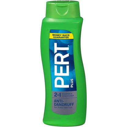 Pert Anti-Dandruff 2-in-1 Shampoo and Conditioner 25.4 Fluid Ounce bottle front view
