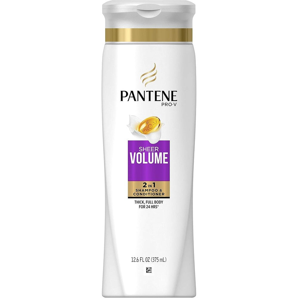 Pantene Pro-V Sheer Volume 2 in 1 Shampoo and Conditioner bottle front view