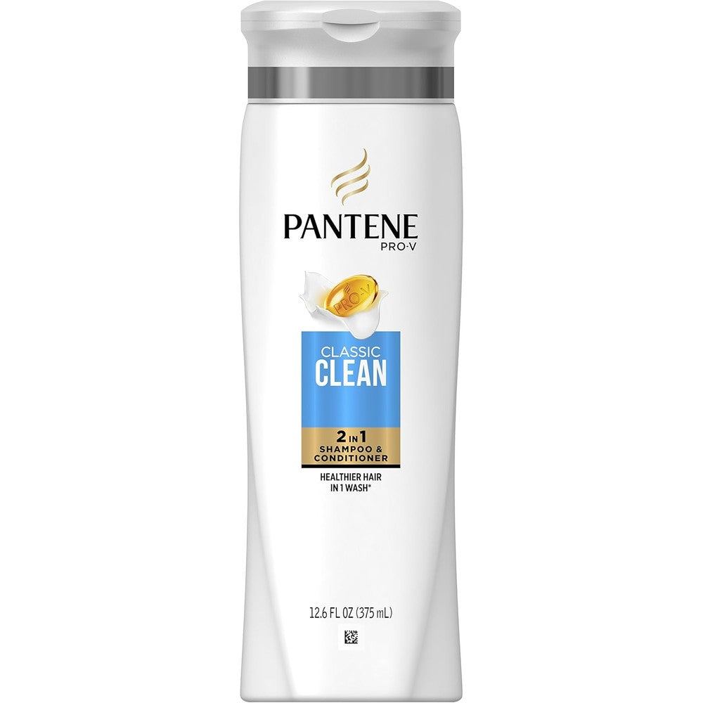 Pantene Pro-V Classic Clean 2-in-1 Shampoo and Conditioner bottle front view