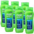 Pert 2 In 1 Anti Dandruff Shampoo and Conditioner front view pack of six