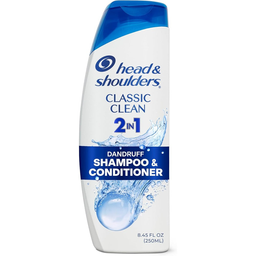 Head And Shoulders Classic Clean 2 in 1 shampoo bottle front view