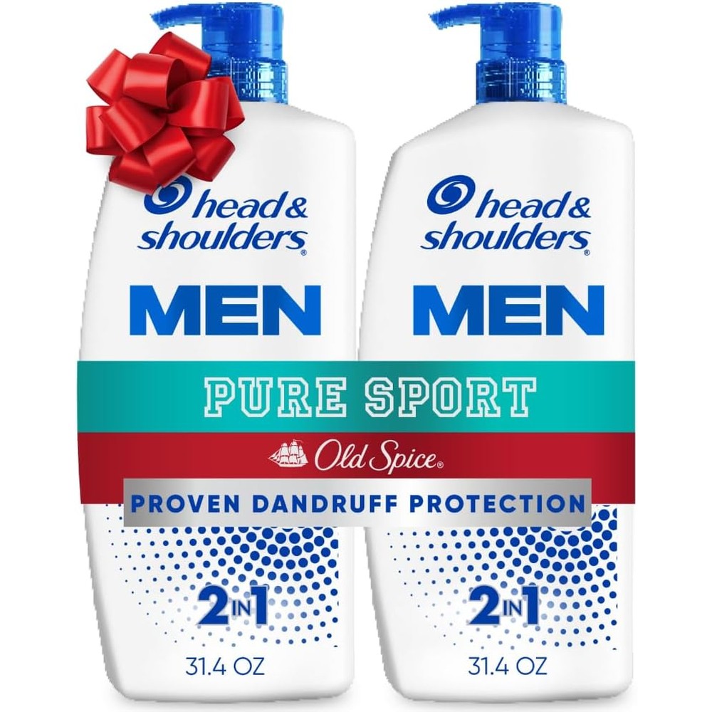 Head and Shoulders Old Spice 2-in-1 shampoo and conditioner twin pack front view