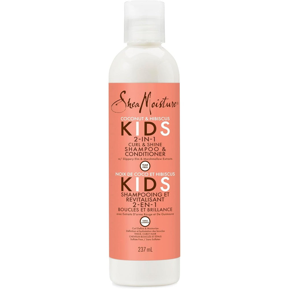 Shea Moisture Kids Coconut and Hibiscus 2-in-1 Shampoo and Conditioner front view