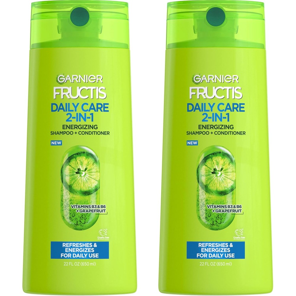 Garnier Fructis Fortifying 2 in 1 Shampoo and Conditioner front view for daily hair care